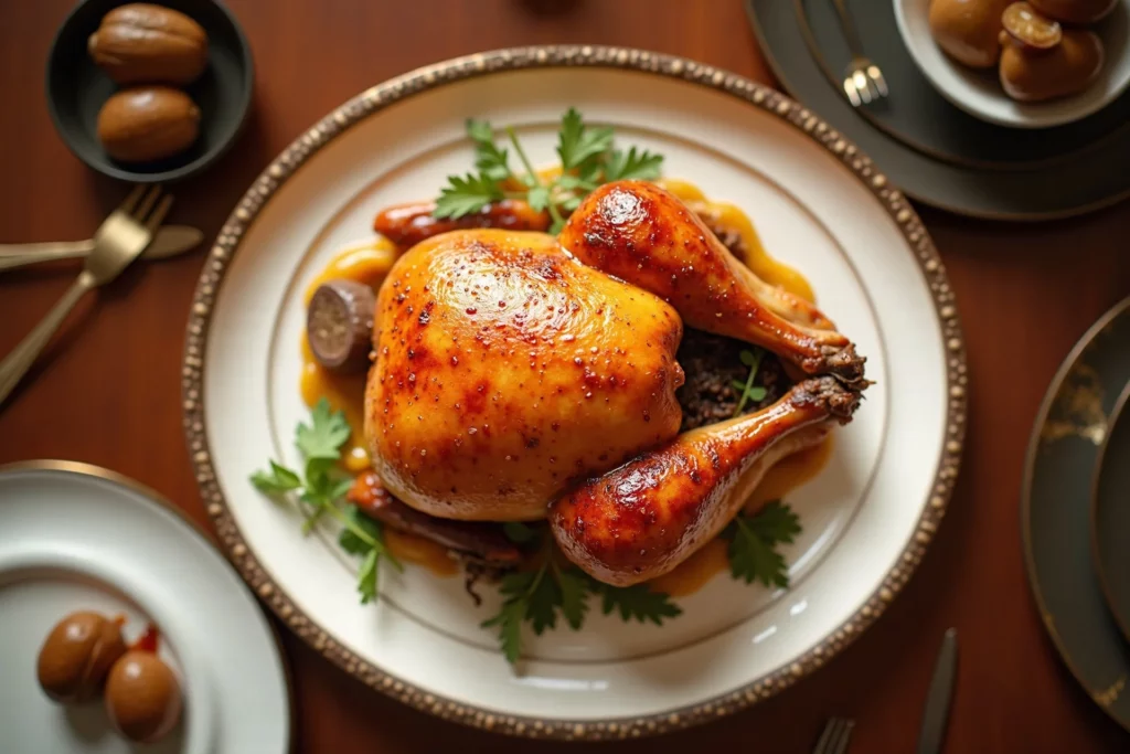 Dinde farcie aux marrons comme chez un chef 3 étoiles : l'astuce pour qu'elle soit ultra-juteuse detail 1