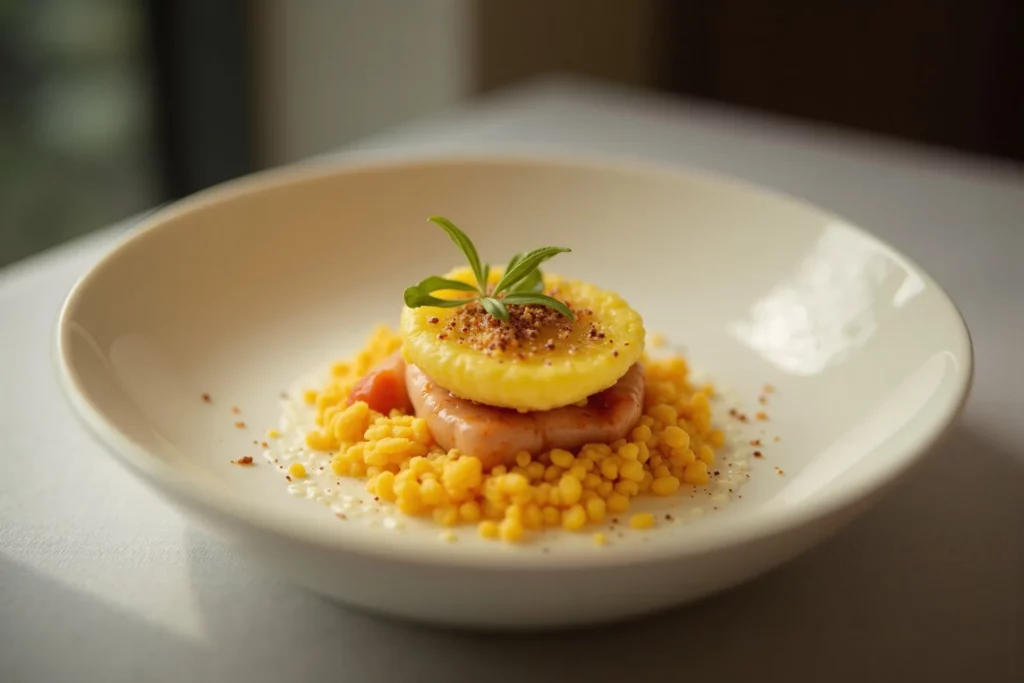 ((Gratin dauphinois crémeux façon restaurant gastronomique detail 1