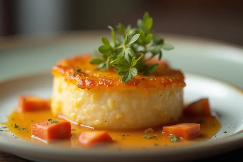 Gratin dauphinois crémeux façon restaurant gastronomique detail 1
