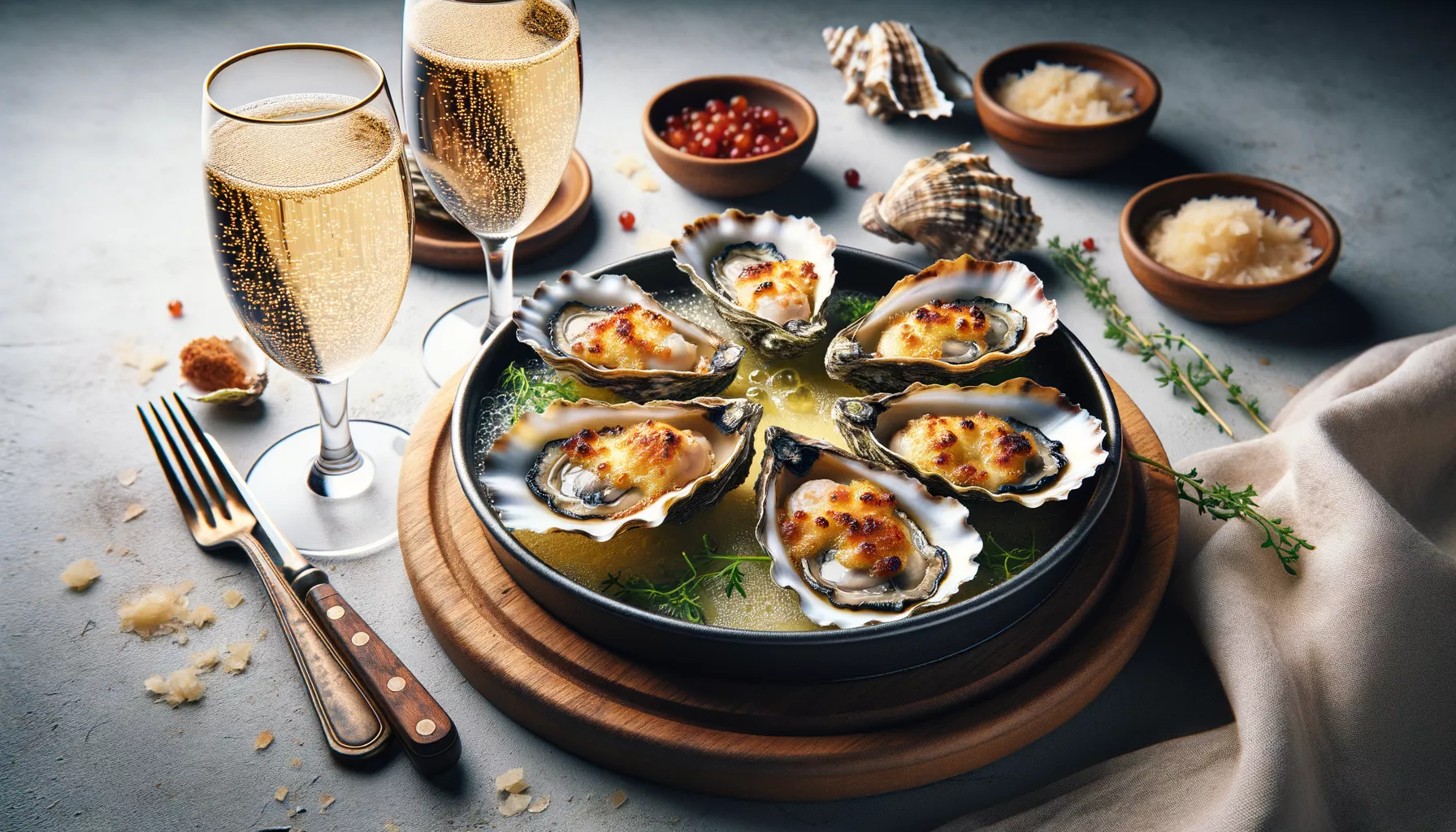 Huîtres gratinées au champagne : la recette facile de bistrot