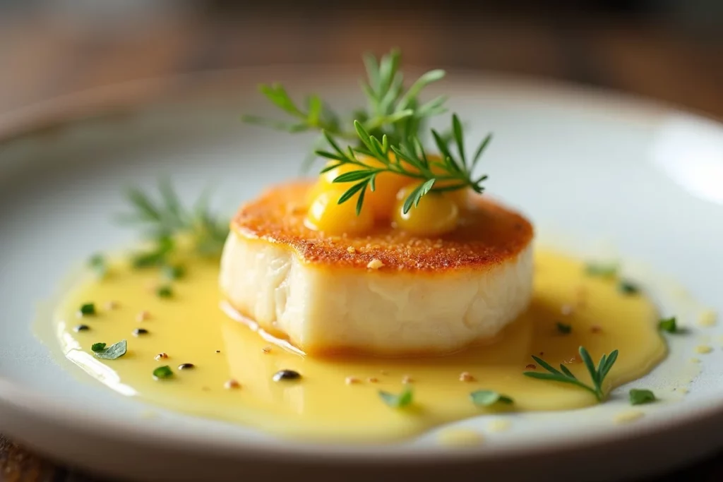 Lotte rôtie, purée de céleri et beurre blanc citronné : la recette parfaite detail 1