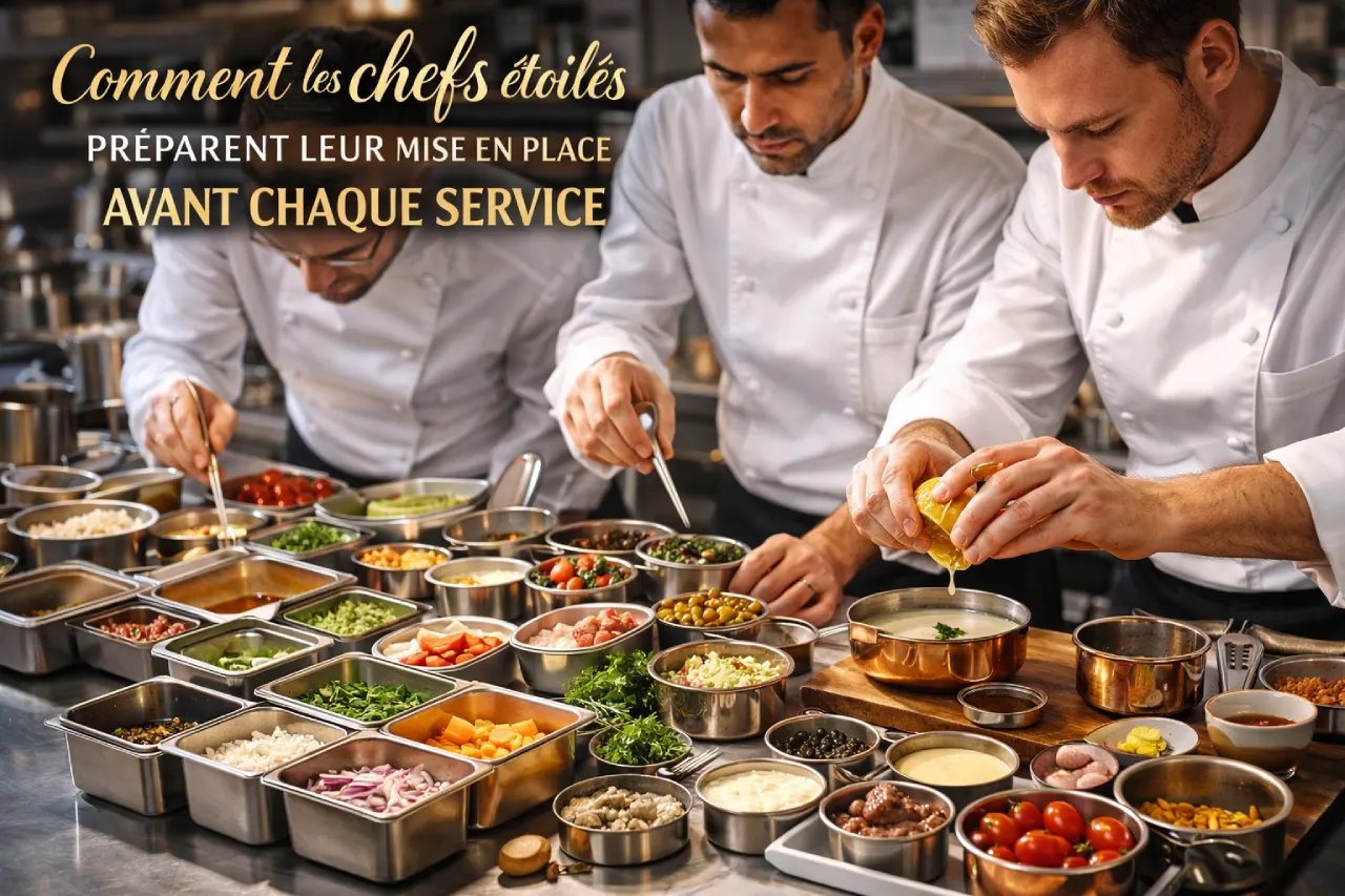 Comment les chefs étoilés préparent leur mise en place avant chaque service