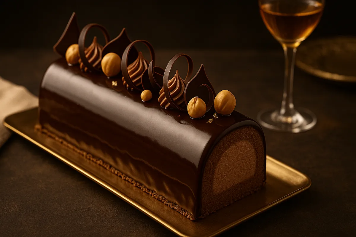La bûche de Noël façon grand chef sans matériel compliqué