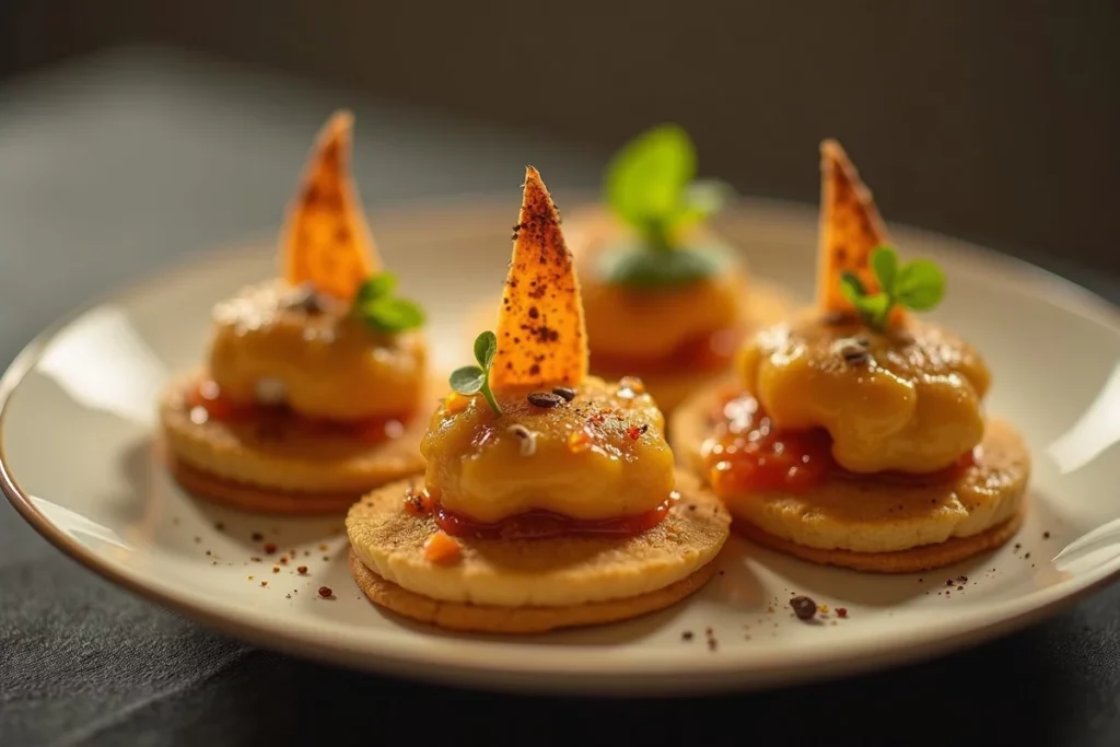 Saint-jacques snackées, crème légère de chou-fleur et noisette detail 1