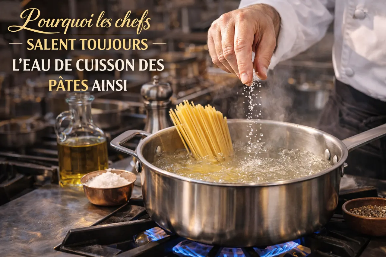 Pourquoi les chefs salent toujours l&rsquo;eau de cuisson des pâtes ainsi