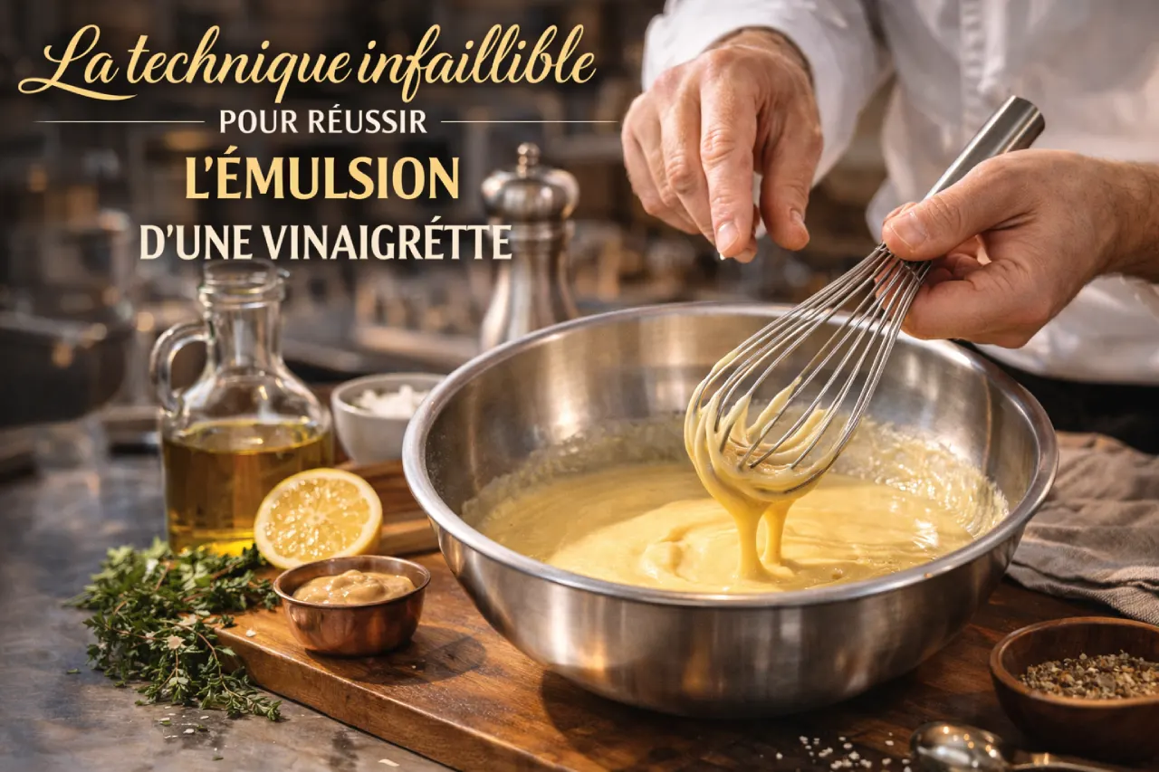 La technique infaillible pour réussir l&rsquo;émulsion d&rsquo;une vinaigrette