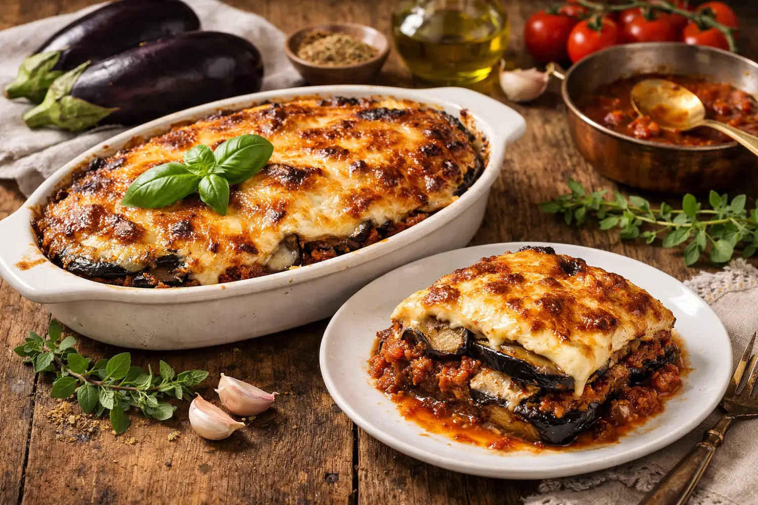 Moussaka aux aubergines confites : la recette signature de Philippe Etchebest, fondante à cœur