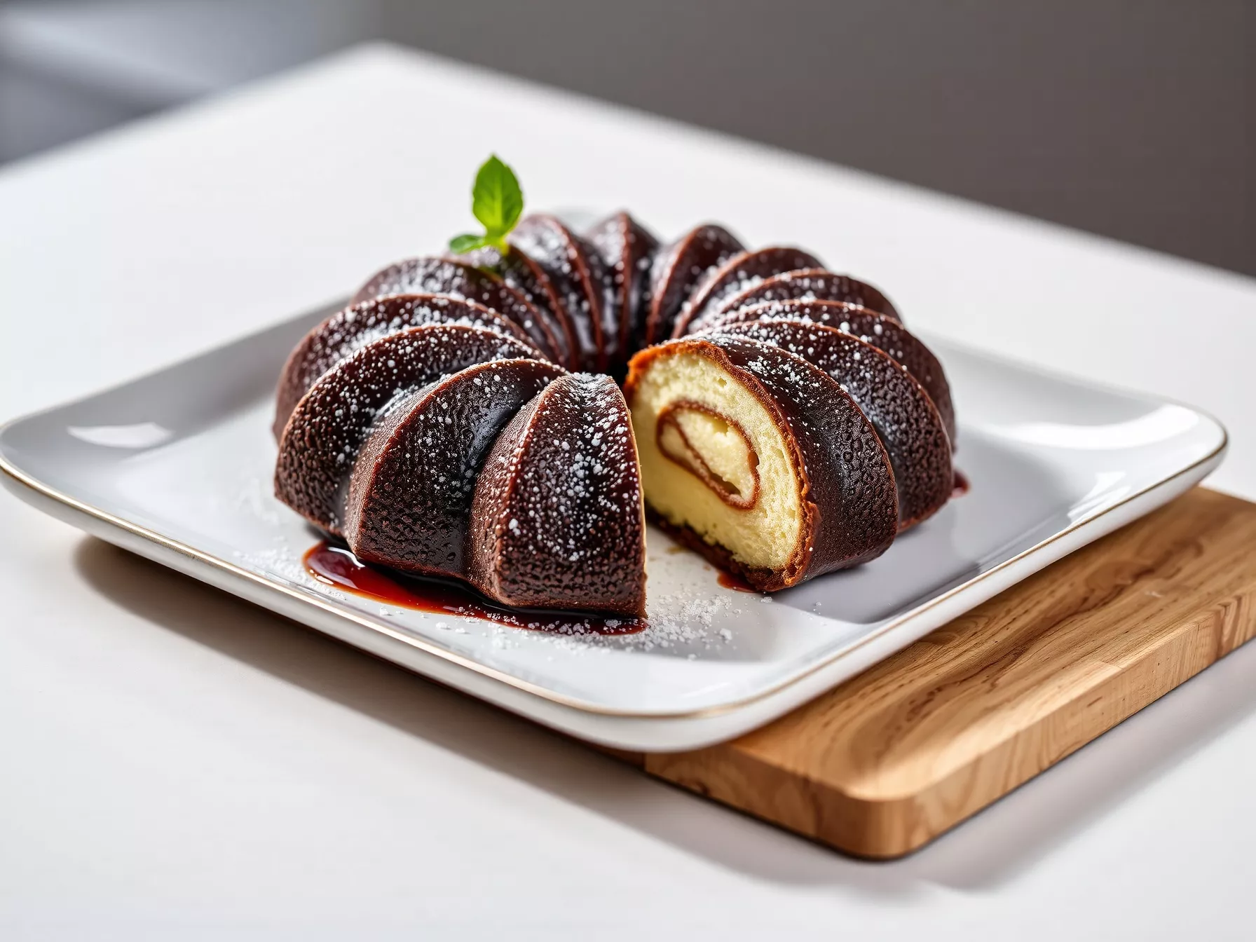 Bûche marron-vanille : la création signature de Christophe Michalak