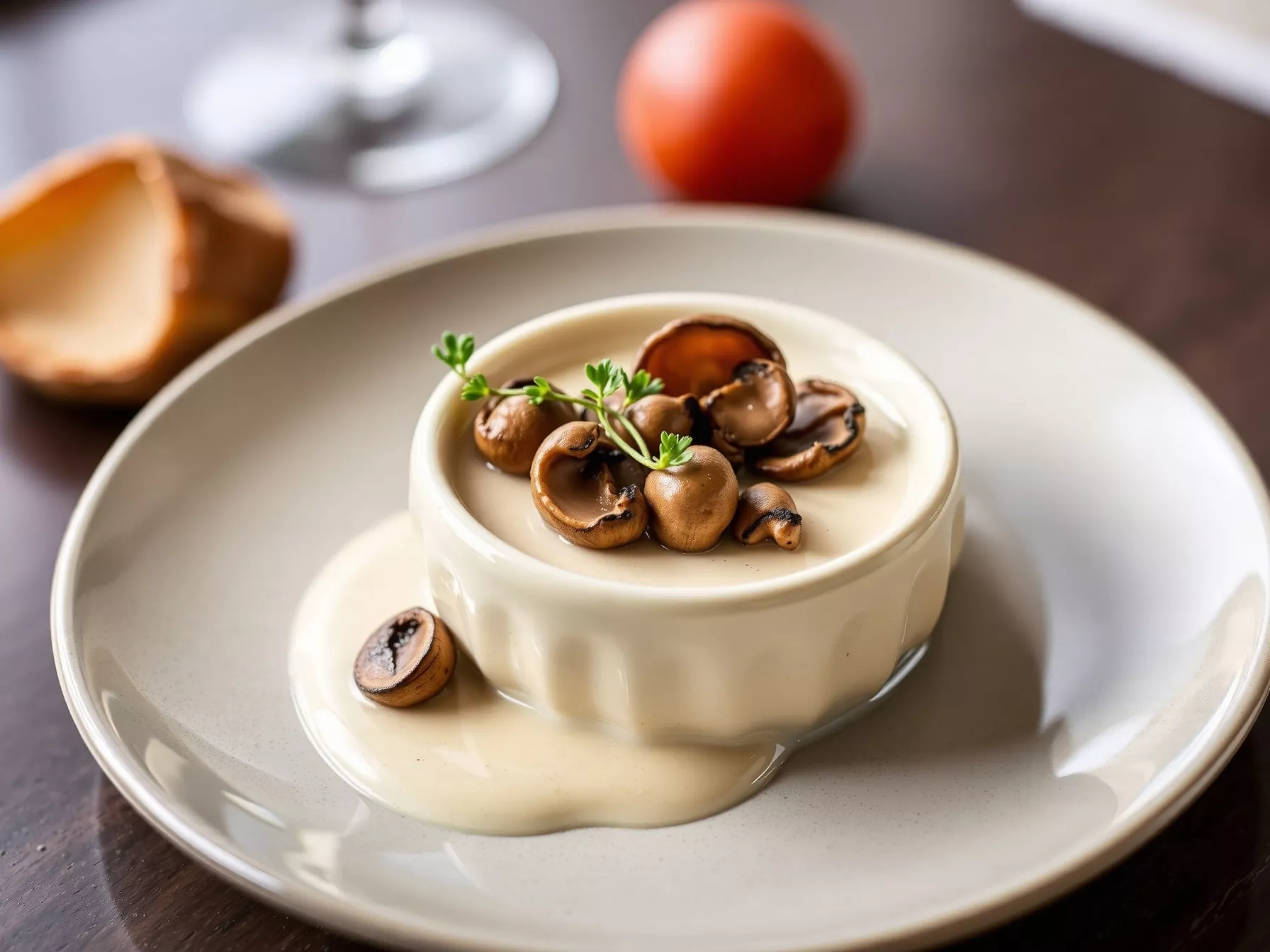 Crème de champignons nobles : l&rsquo;onctuosité selon Guy Savoy