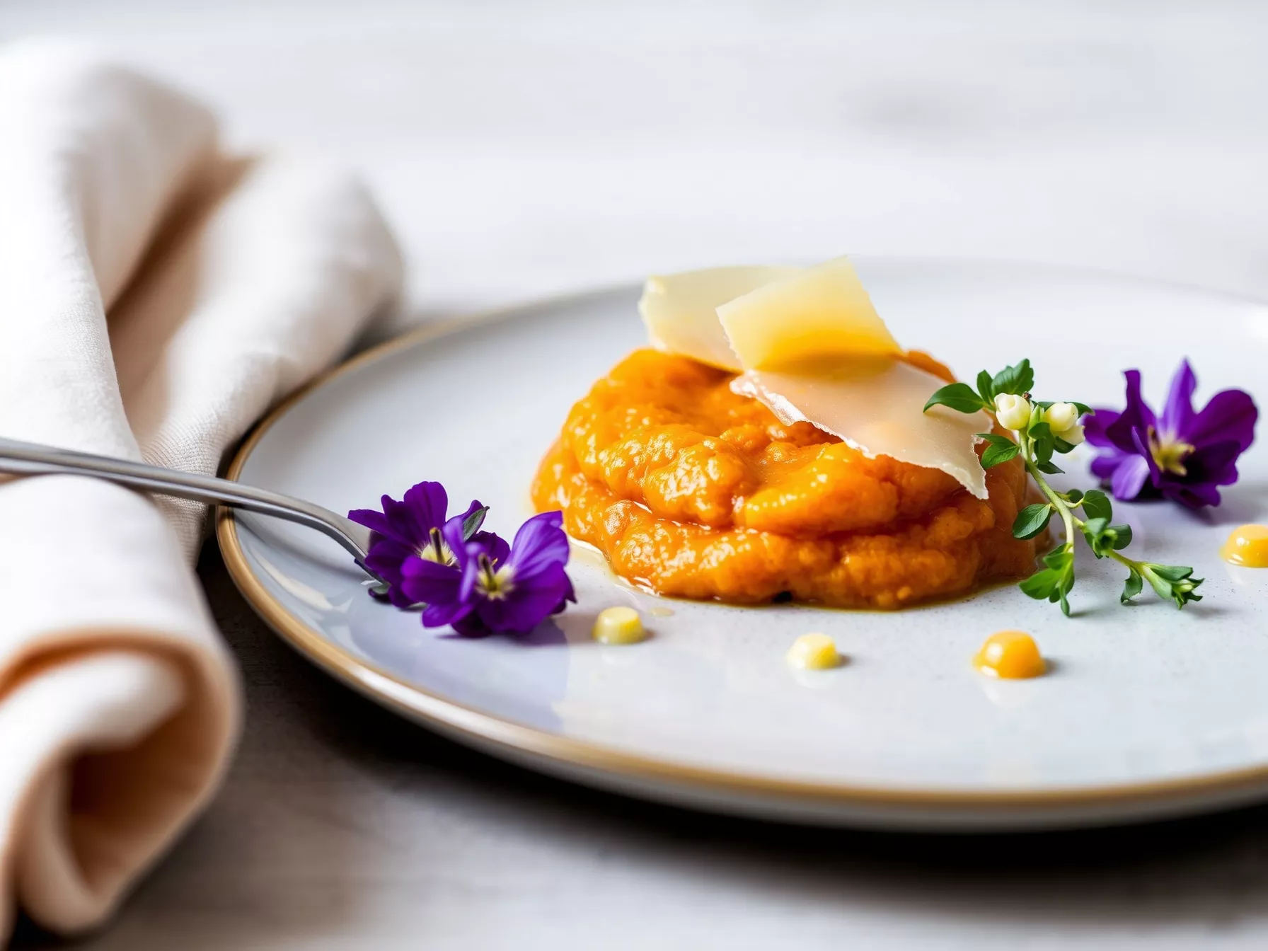 Purée soyeuse carotte-parmesan : la technique exclusive d&rsquo;Enrico Crippa