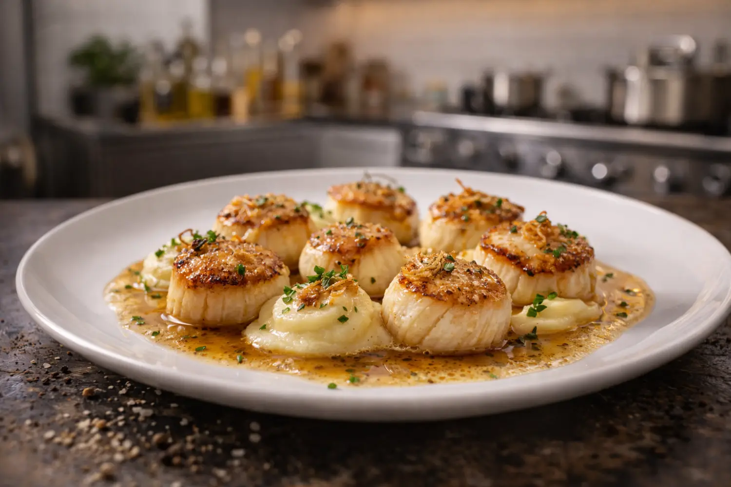 Saint-Jacques snackées : la cuisson parfaite maîtrisée par Alain Ducasse