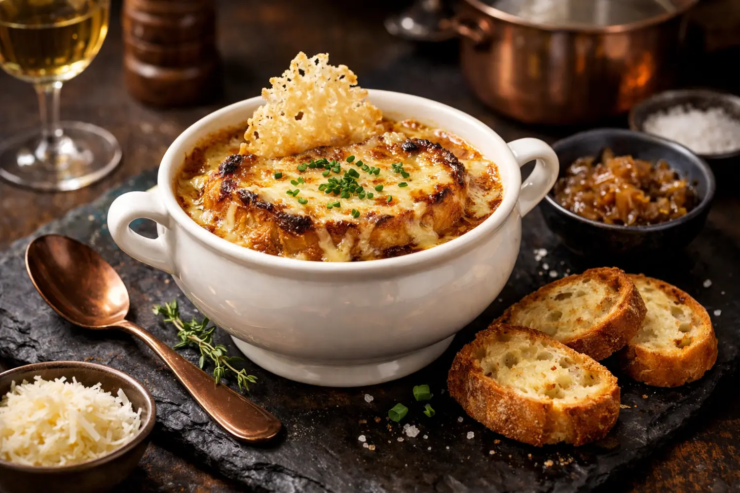 Une soupe à l'oignon gratinée à la façon d'un chef étoilé : la recette simple et gourmande