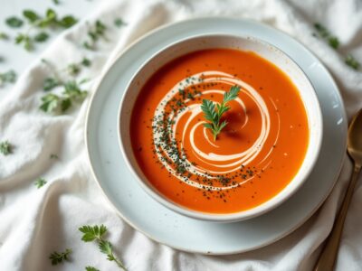 Gaspacho de tomates cerises rôties et poivrons fumés : la technique de chef pour un velouté froid d&rsquo;été sans amertume